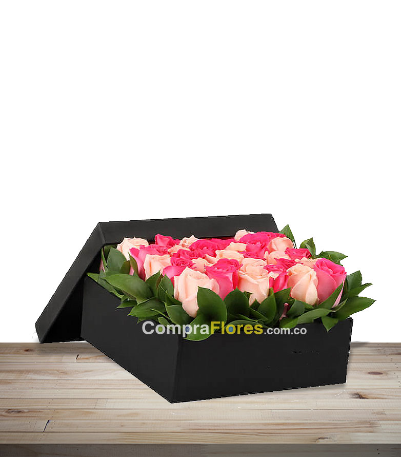 caja de rosas surtidas en cali