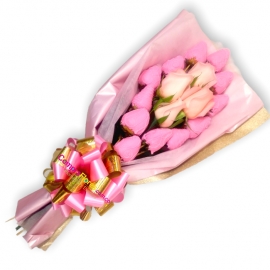 Ramillete Rosas y Fresas