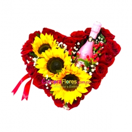 Corazon floral  encantado