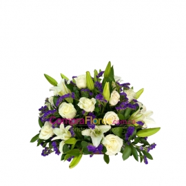 Flores de Lirios y Rosas 